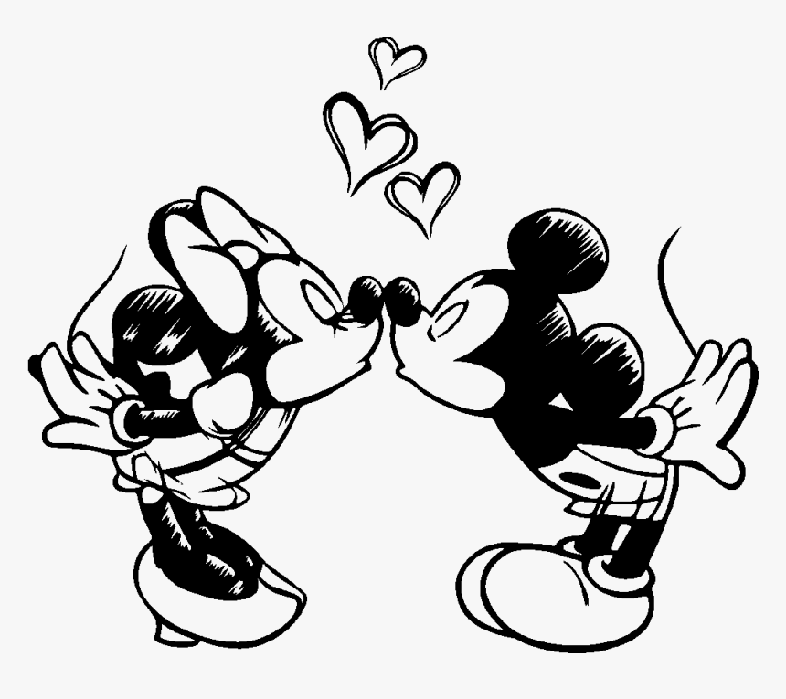 Mickey Sketch Wedding Minnie Cartoon Donald Duck Clipart, HD Png Download, Free Download