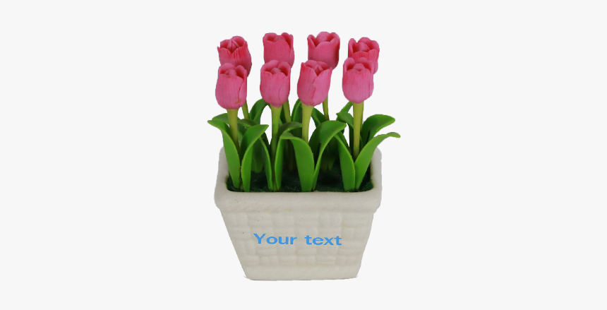 Artificial White Basket Tulip, HD Png Download, Free Download