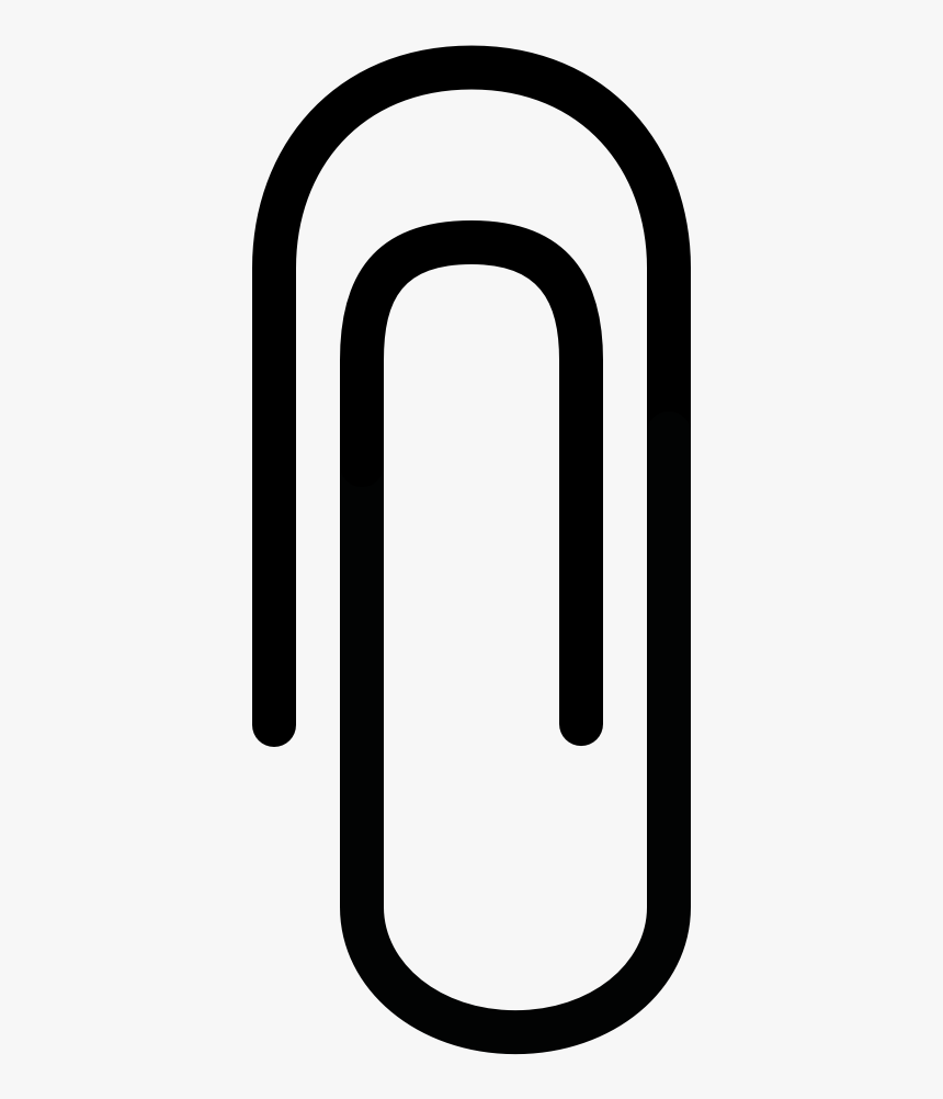 Paperclip Clipart Black And White, HD Png Download, Free Download