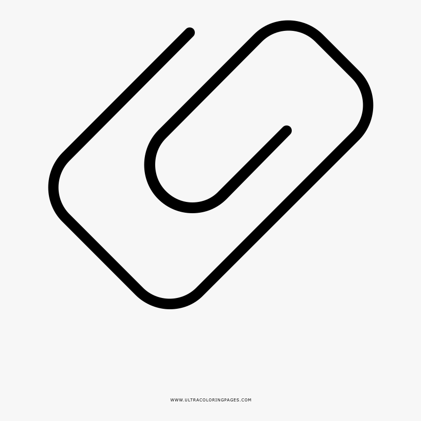 Paper Clip Coloring Page, HD Png Download, Free Download