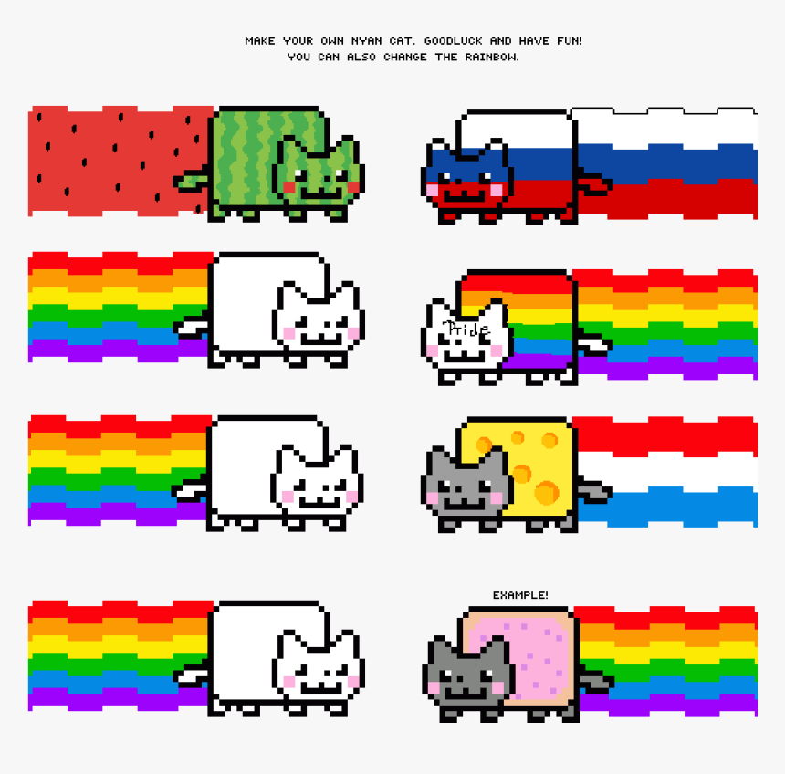 Transparent Nyan Cat Png, Png Download, Free Download