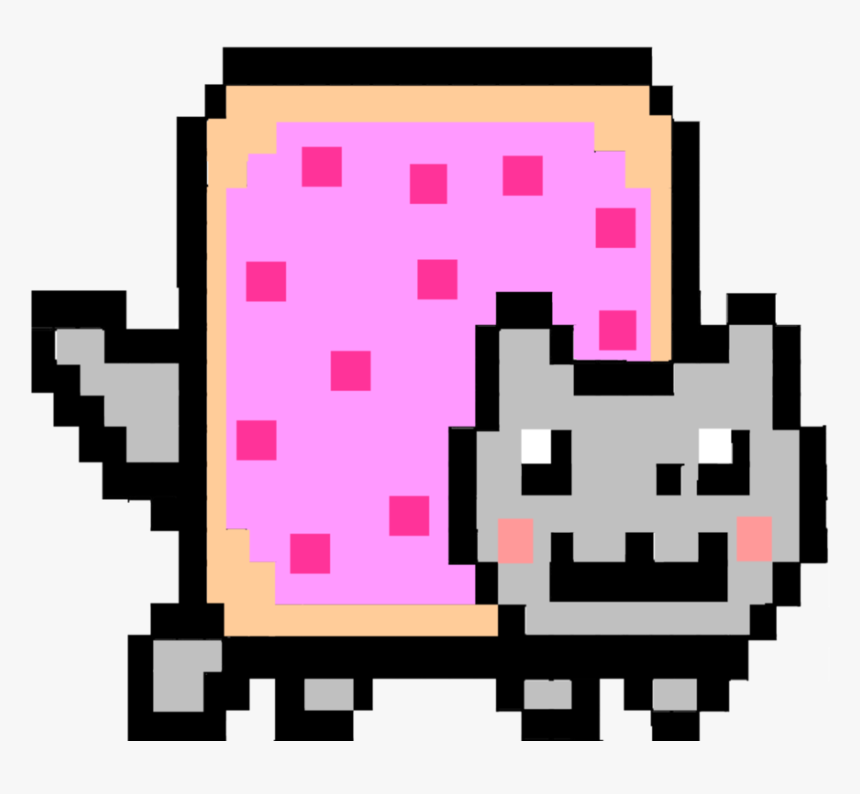 Nyan Cat Pixel Art Youtube, HD Png Download, Free Download