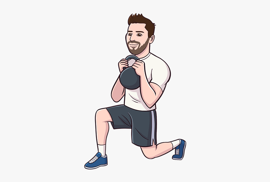 Kettlebell Lunges Avatar, HD Png Download, Free Download