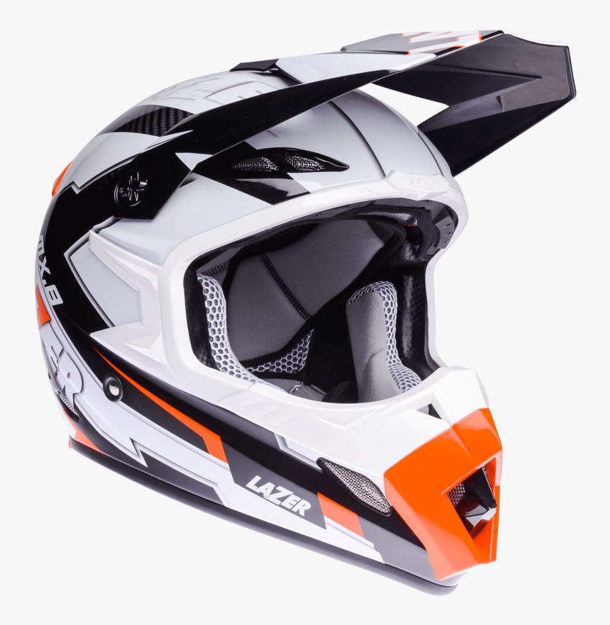 Motorcycle Helmet Lazer Mx8 Geotech Pc Black Carbon, HD Png Download, Free Download