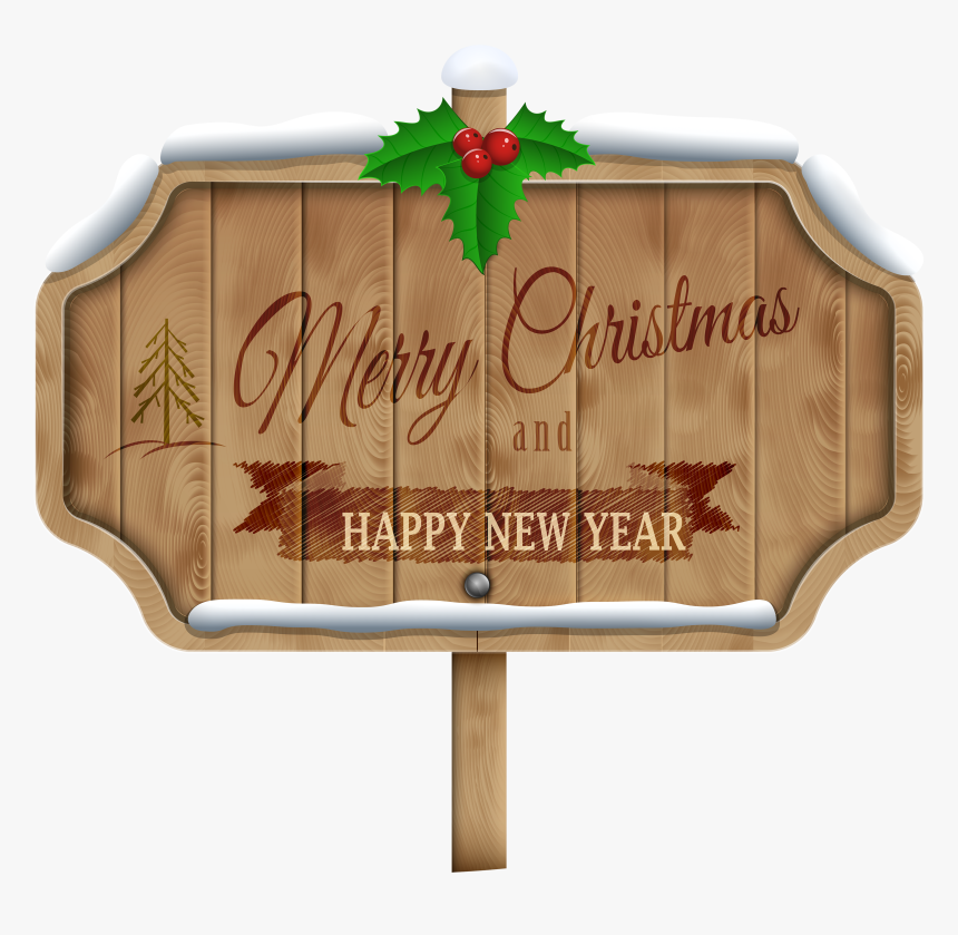 Christmas Wooden Sign Transparent, HD Png Download, Free Download