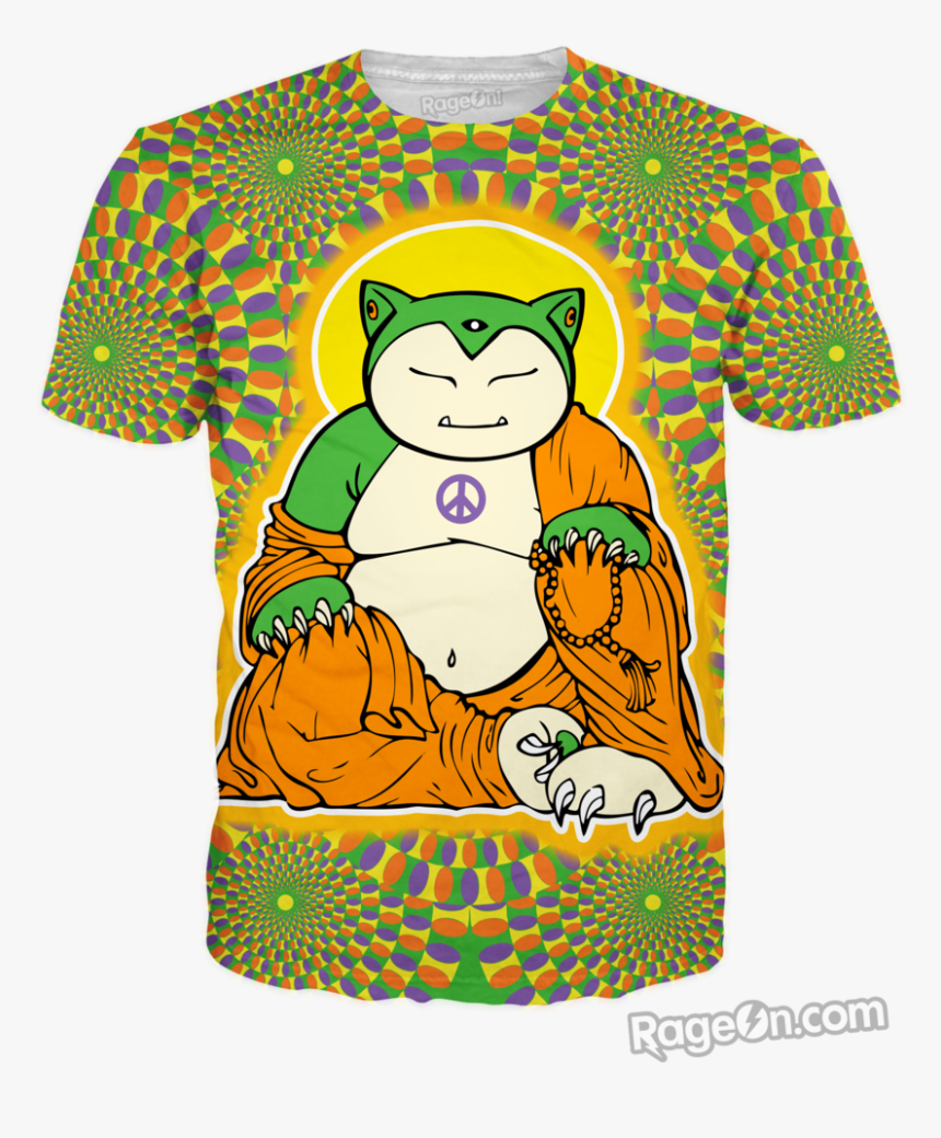 Buddha Snorlax T-shirt *ready To Ship*, HD Png Download, Free Download