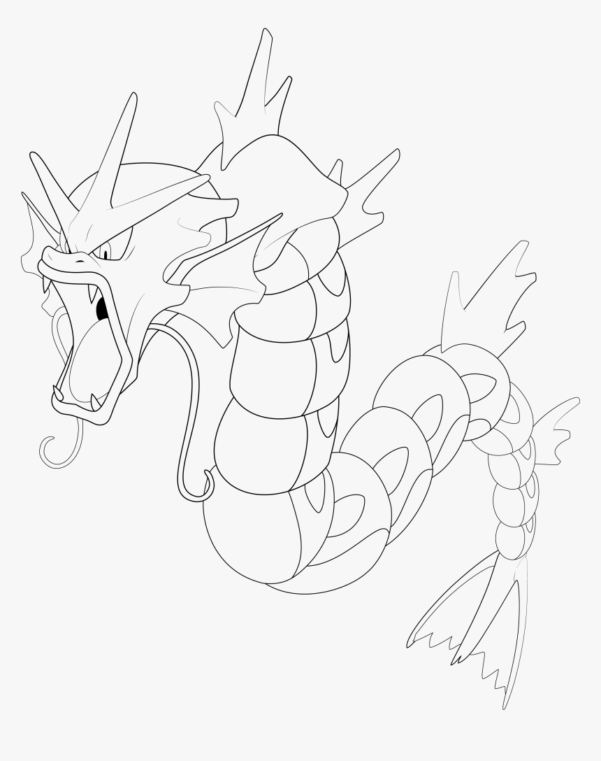 Gyarados Drawing Free Download On Melbournechapter, HD Png Download, Free Download