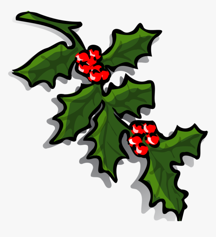 Holly Clip Art Free Free Christmas Clip Art Holly Clipart, HD Png Download, Free Download