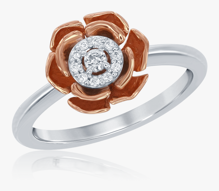 Enchanted Disney"s 14k White And Rose Gold 1/10ctw, HD Png Download, Free Download