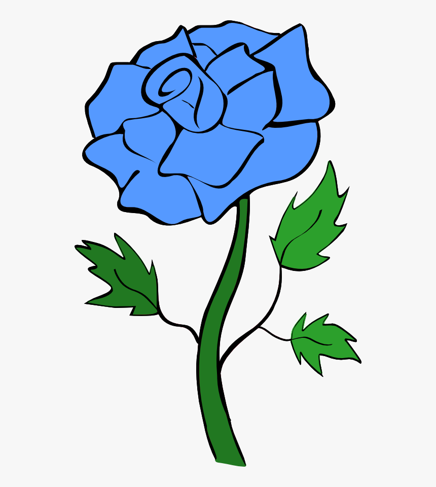 Blue Rose Clip Art Noelle Nichols, HD Png Download, Free Download