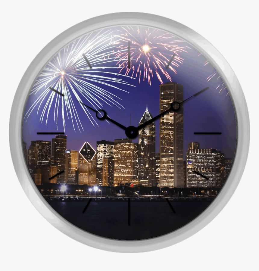 Fireworks Over Chicago Skyline, HD Png Download, Free Download