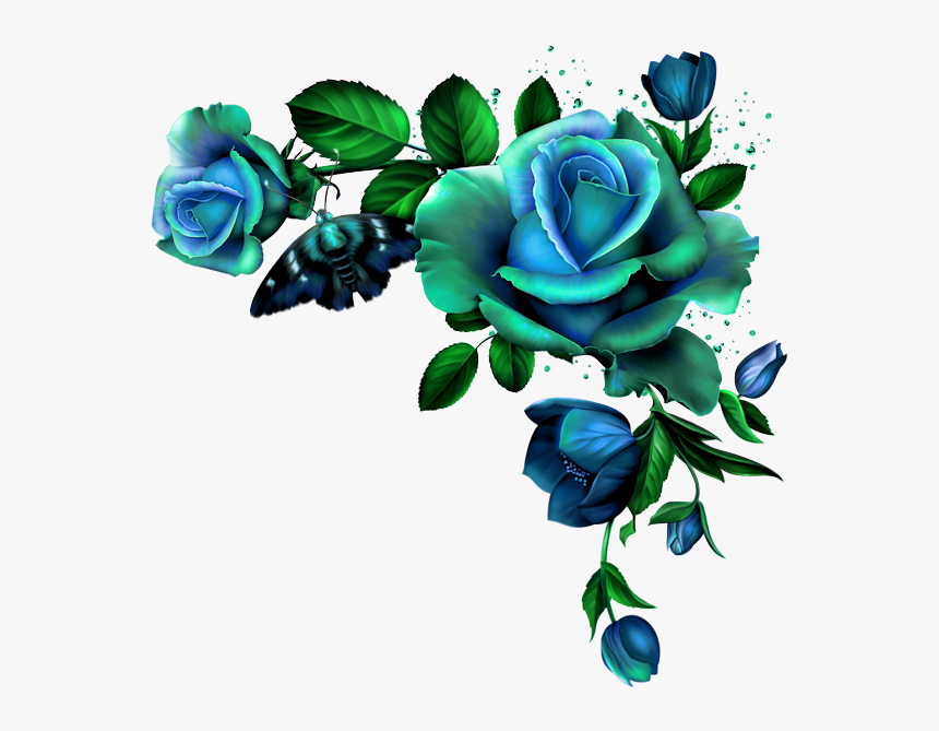 Blue Rose Png, Transparent Png, Free Download