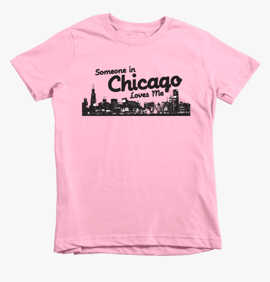 Kids Chicago Skyline Flag Kids Crew The T-shirt Deli,, HD Png Download, Free Download