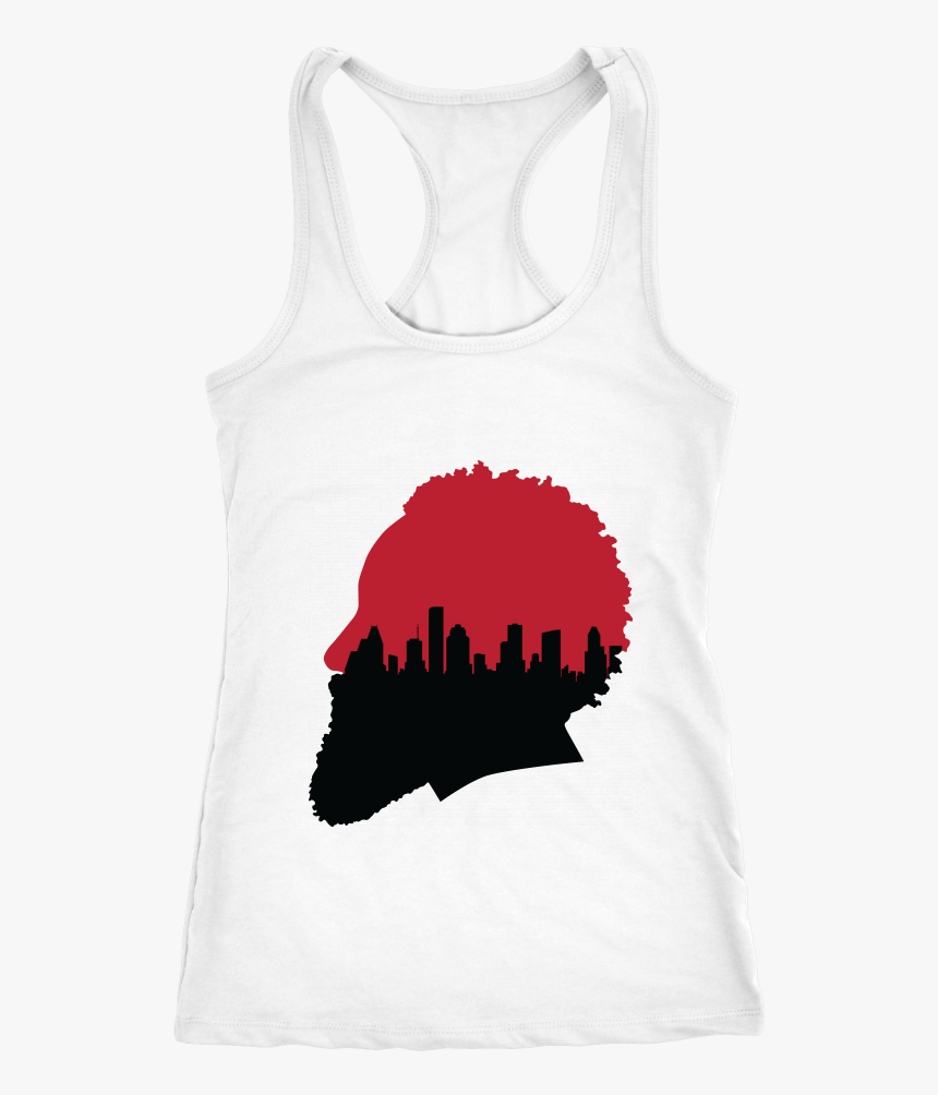 Harden Silhouette With Houston Skyline Racerback Tank", HD Png Download, Free Download