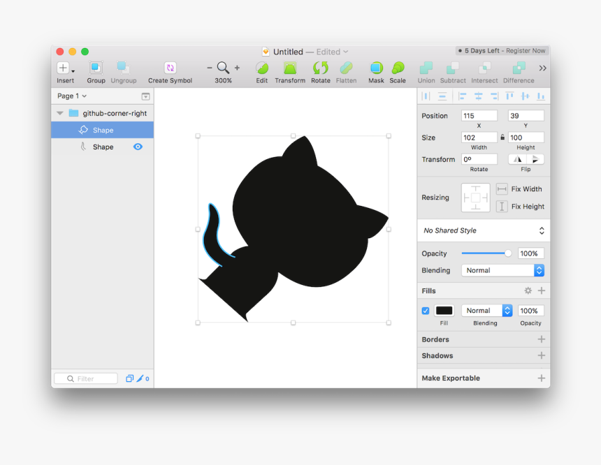 The Github Corner In Sketch, HD Png Download, Free Download