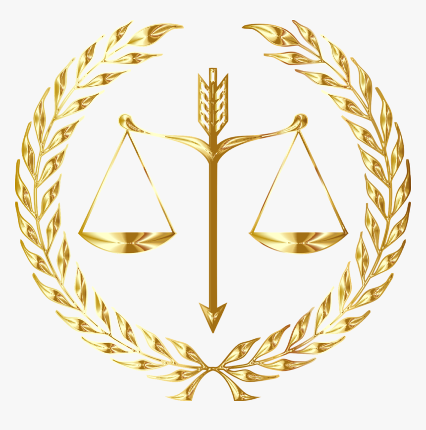 Justice, Scales, Law, Seal, Emblem, Balance, Laurel, HD Png Download, Free Download