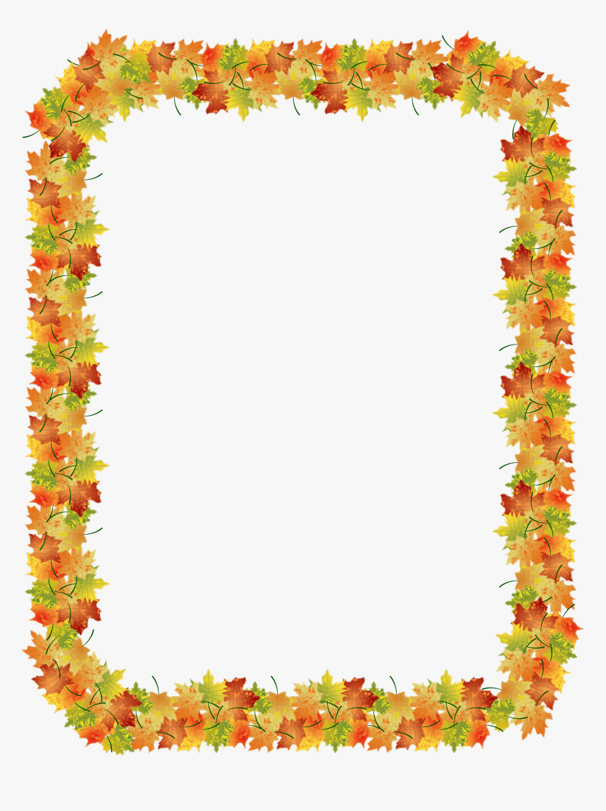 Autumn Nature Borders Clip Art Clipart Free Download, HD Png Download, Free Download