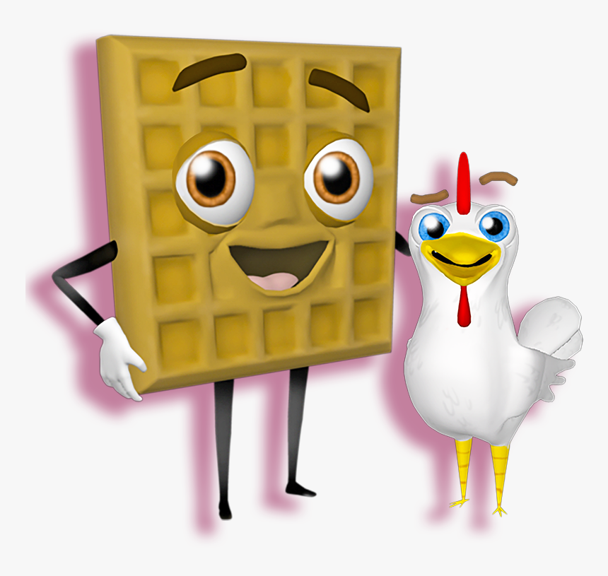 Waffleton And Drumstick From Wafflesmash, HD Png Download, Free Download