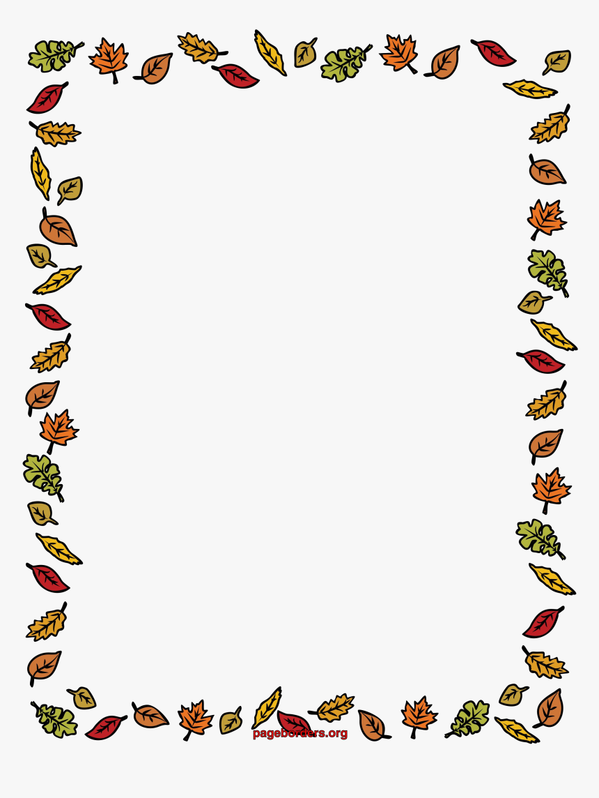 Fall Border Png Clipart, Transparent Png, Free Download