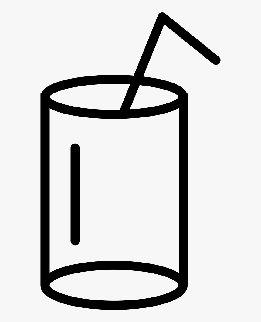 Glass With Straw, HD Png Download, Free Download