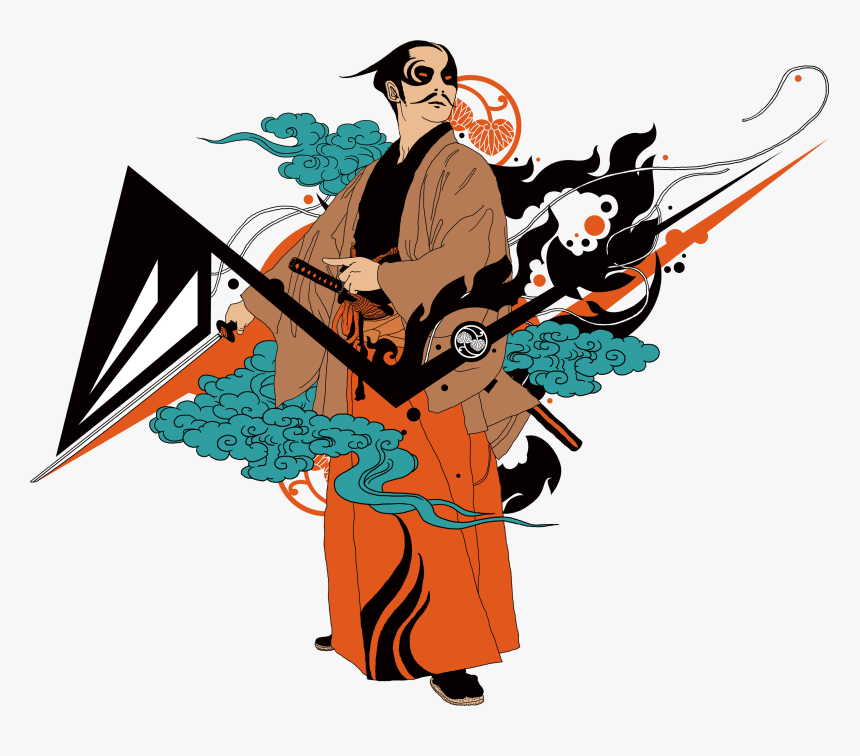 Bushido Samurai Clip Art Color Transprent Png Ⓒ, Transparent Png, Free Download