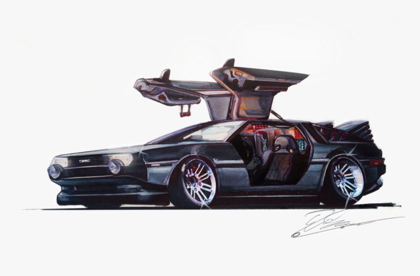 DELOREAN DMC 12 арт