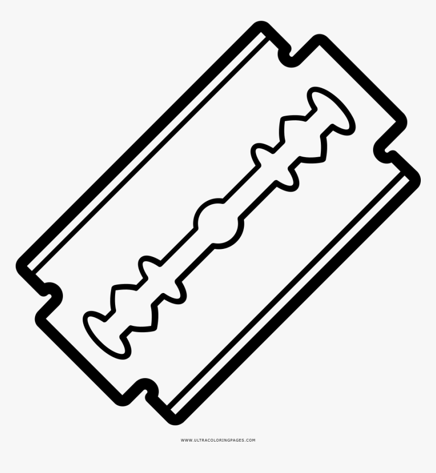 Razor Blade Coloring Page, HD Png Download, Free Download