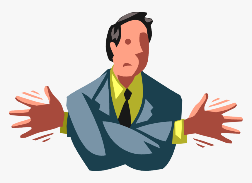 Vector Illustration Of Discombobulated Businessman, HD Png Download, Free Download