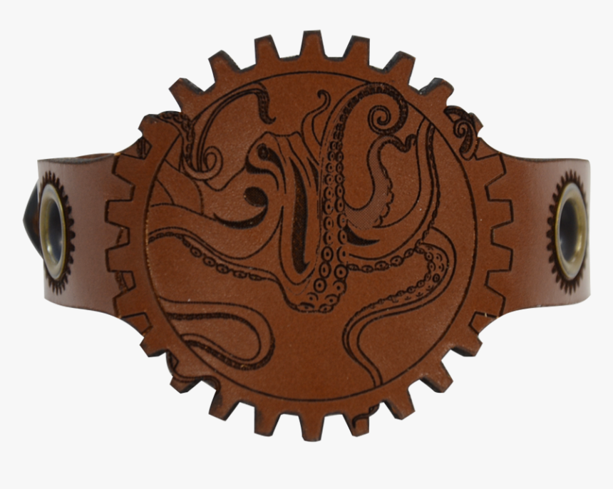 Steampunk Leather Octopus Wrist Cuff, HD Png Download, Free Download
