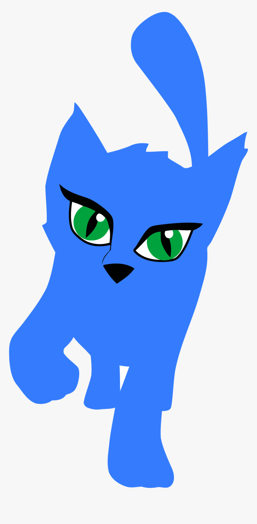 Blue Cat Clipart Png, Transparent Png, Free Download