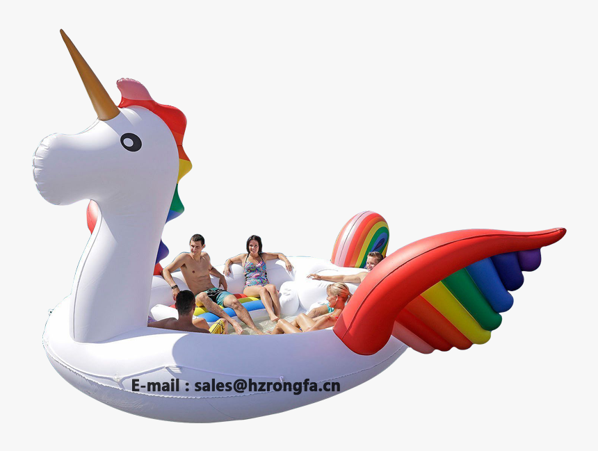 Inflatable Huge Unicorn 6 Person Floating Island, HD Png Download, Free Download