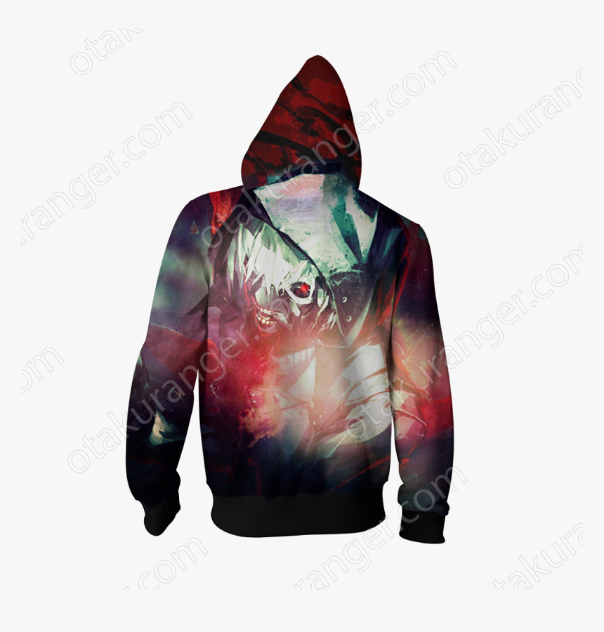 Tokyo Ghoul Kaneki Ken Cosplay New Look Zip Up Hoodie, HD Png Download, Free Download