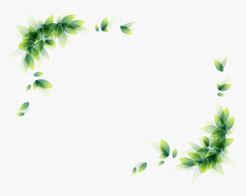 Green Leaves Border Png Download, Transparent Png, Free Download