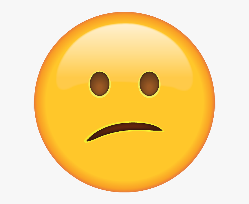 Confused Emoji Png, Transparent Png - kindpng