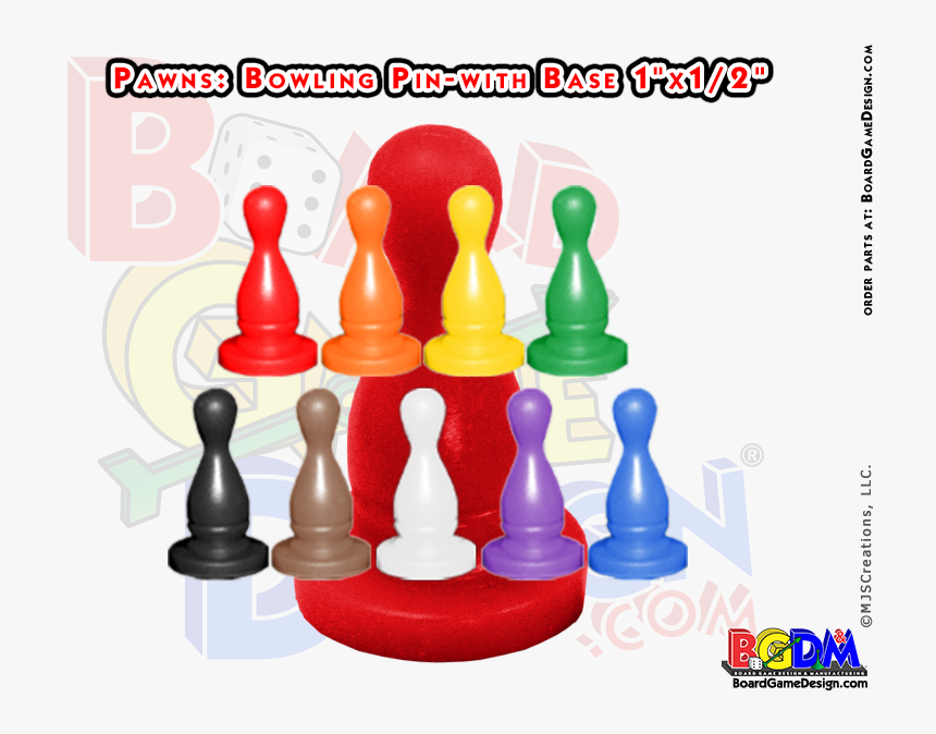 Pawns Bowling Pin With Base Shaped, Player Pieces,, HD Png Download, Free Download