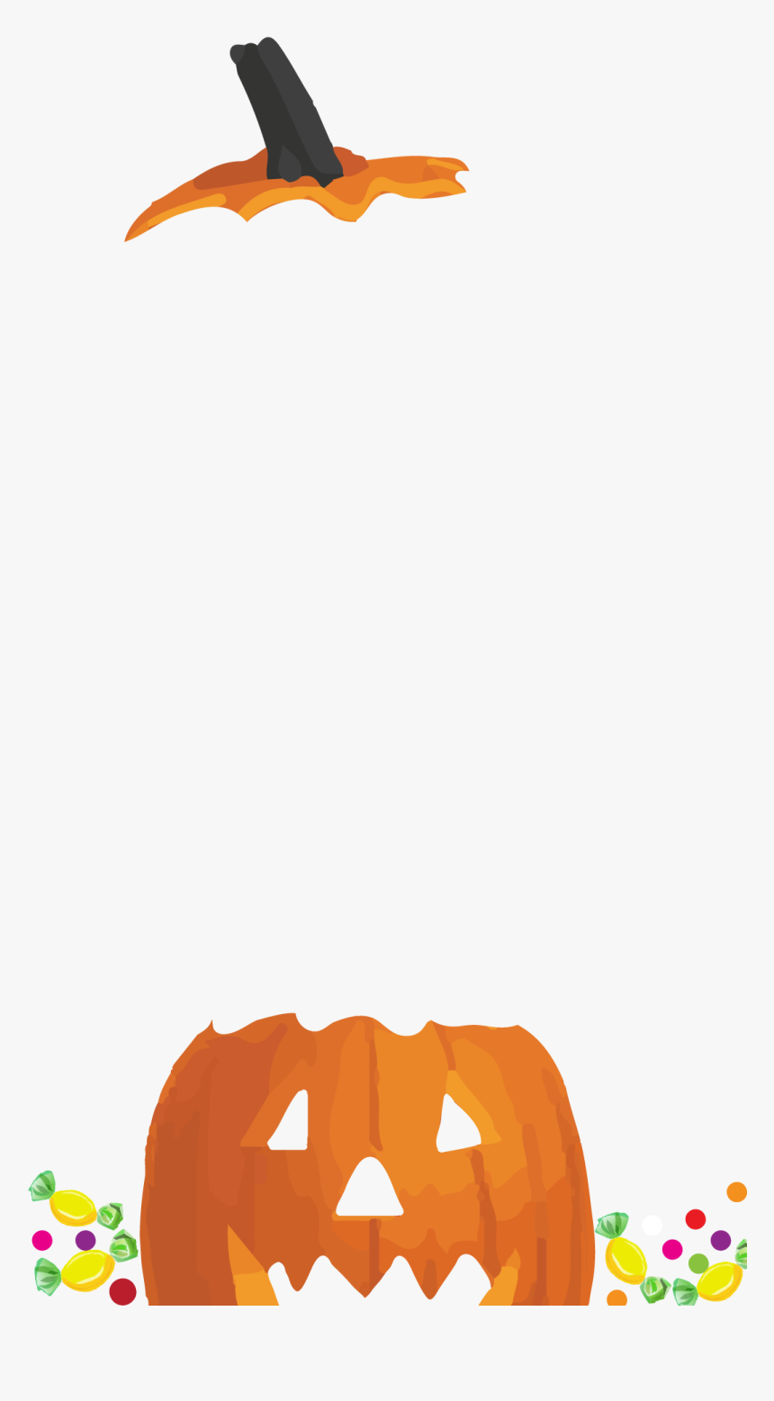Split Pumpkin Halloween Snapchat Filter, HD Png Download, Free Download