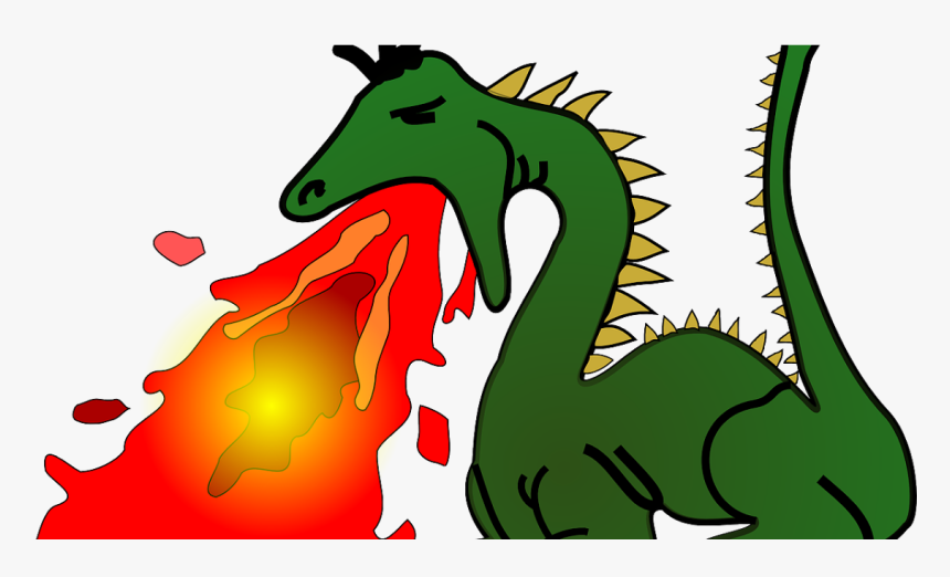 Dragon Breathing Fire Clipart, HD Png Download, Free Download