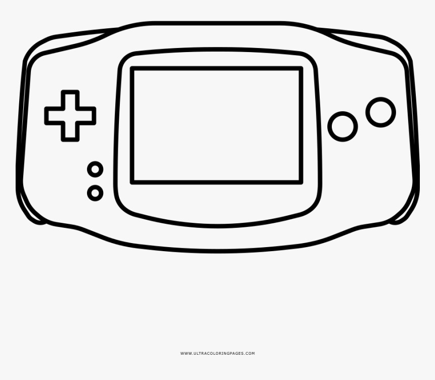 Game Boy Advance Coloring Page, HD Png Download, Free Download