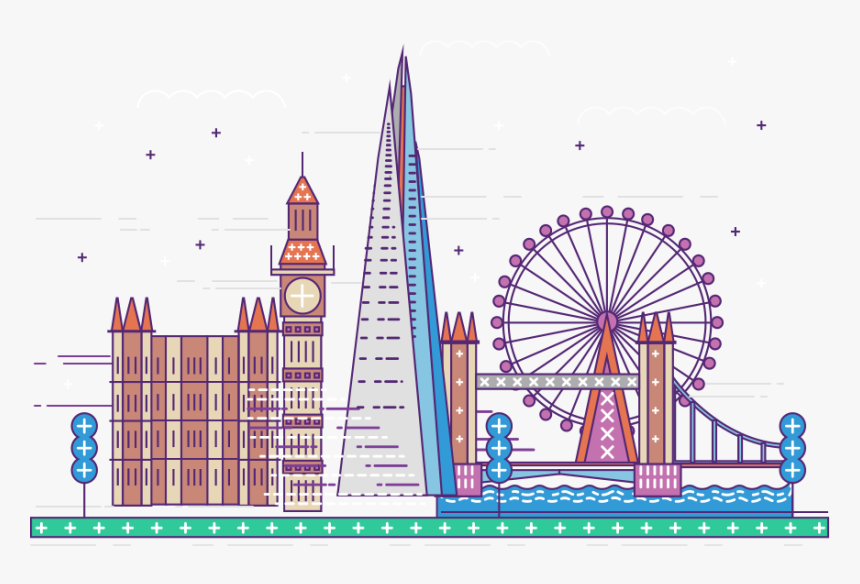 London Clipart Ferris Wheel London, HD Png Download, Free Download