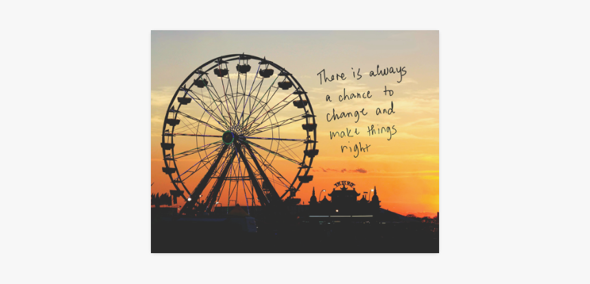 Ferris Wheel Sunset Poster 11"x8, HD Png Download, Free Download