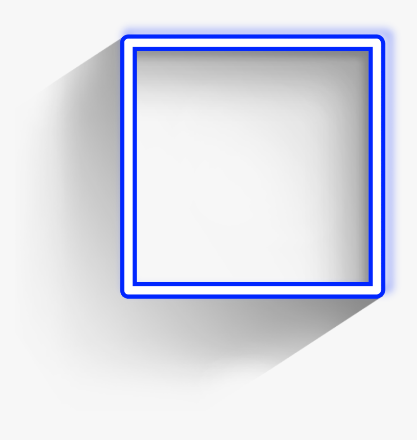 #square #freetoedit #frame #blue #border #geometric, HD Png Download, Free Download