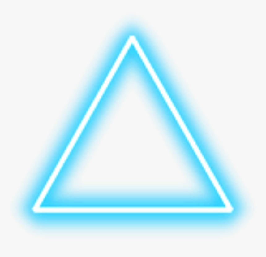 #lightblue #blue #neon #triangle #border #png #freetoedit, Transparent Png, Free Download