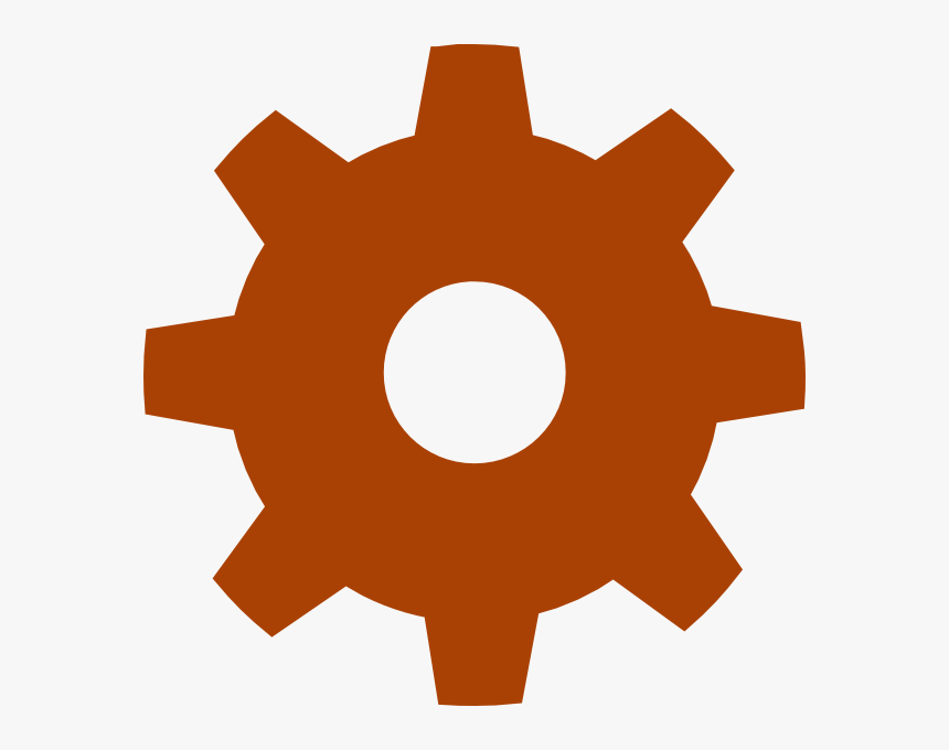 Brown Gear Icon Svg Clip Arts, HD Png Download, Free Download
