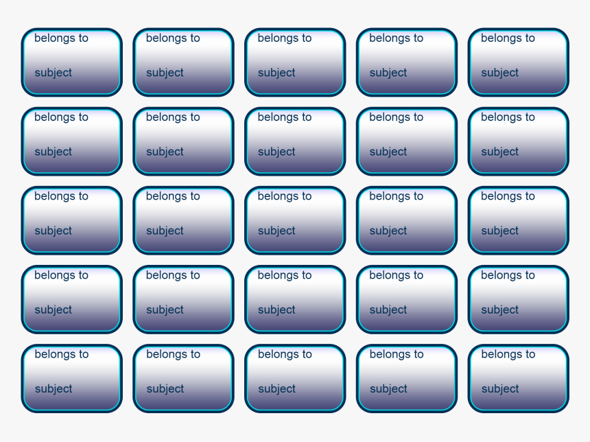 25 Back To School Book Labels, HD Png Download, Free Download