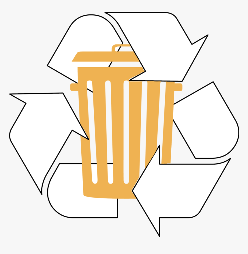 Trash And Recycling Symbol, HD Png Download, Free Download