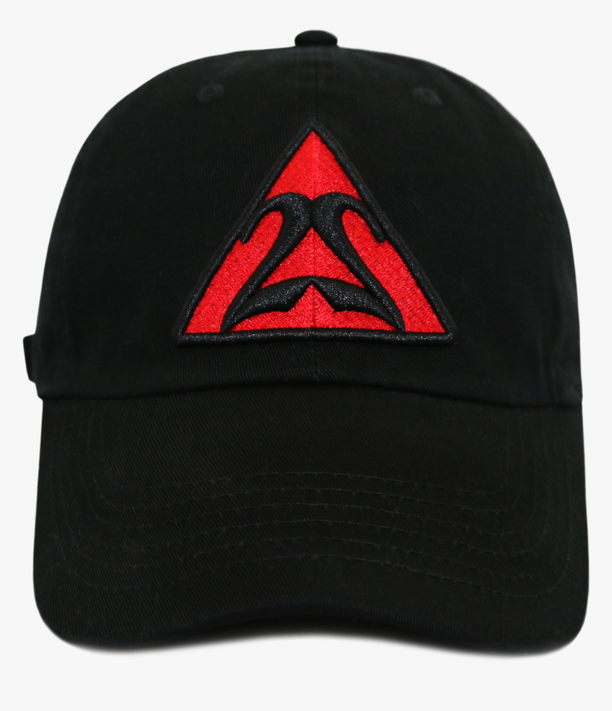 Red Triangle With Black Outline Dad Hat, HD Png Download, Free Download