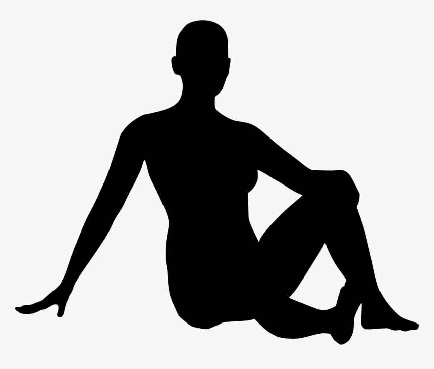 People Sitting Silhouette Png, Transparent Png, Free Download