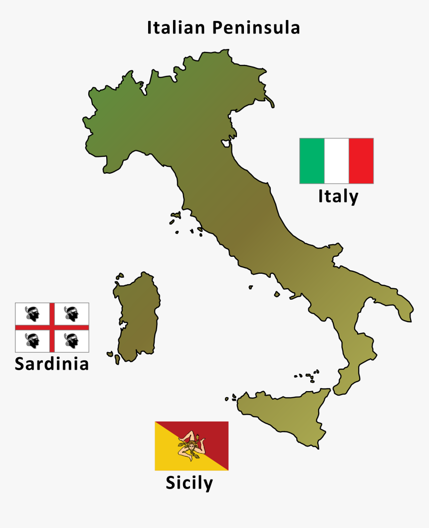 Italian Peninsula Clip Arts, HD Png Download, Free Download