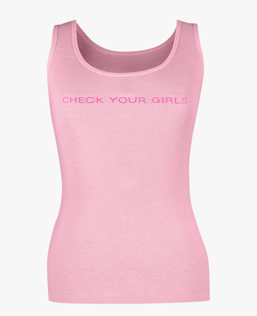 16 Pink Skinny Tank Front, HD Png Download, Free Download