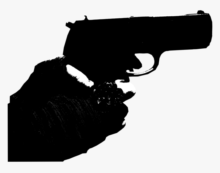 Firearm Pistol Silhouette Clip Art, HD Png Download, Free Download